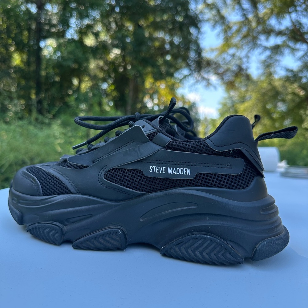 Steve Madden Black Possession Sneakers